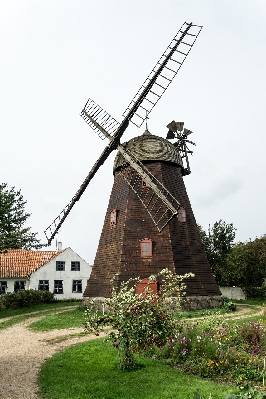 windmill bornholm denmark free photo