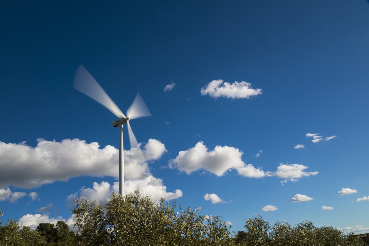 windmill wind wind turbine free photo