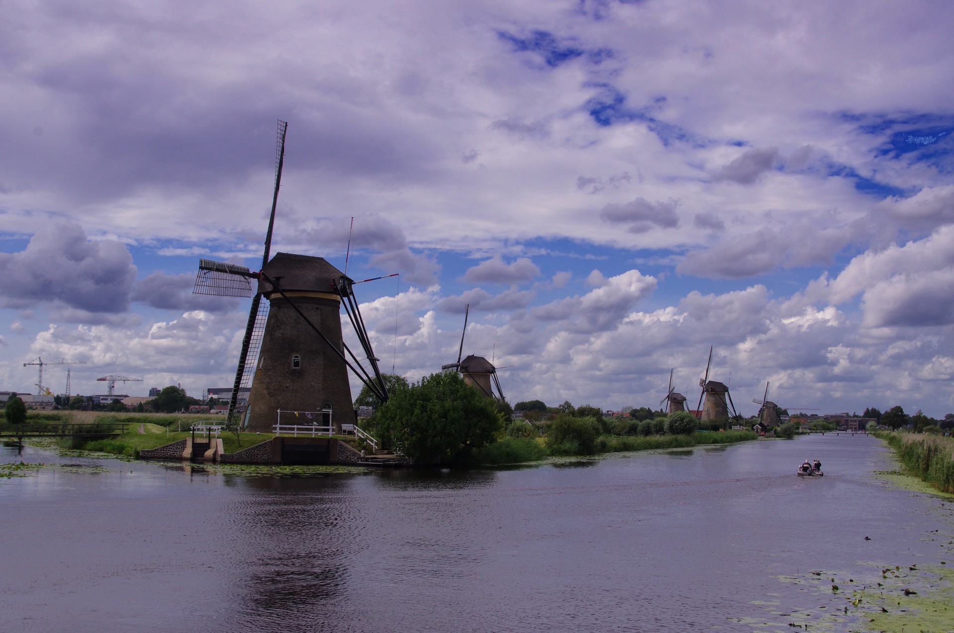 windmill blue sky free photo