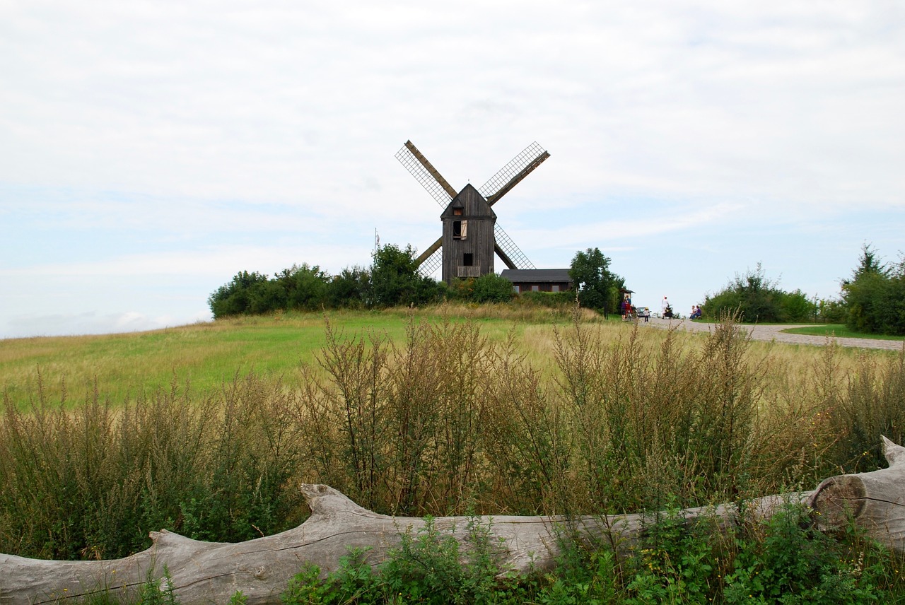 windmill old wood free photo