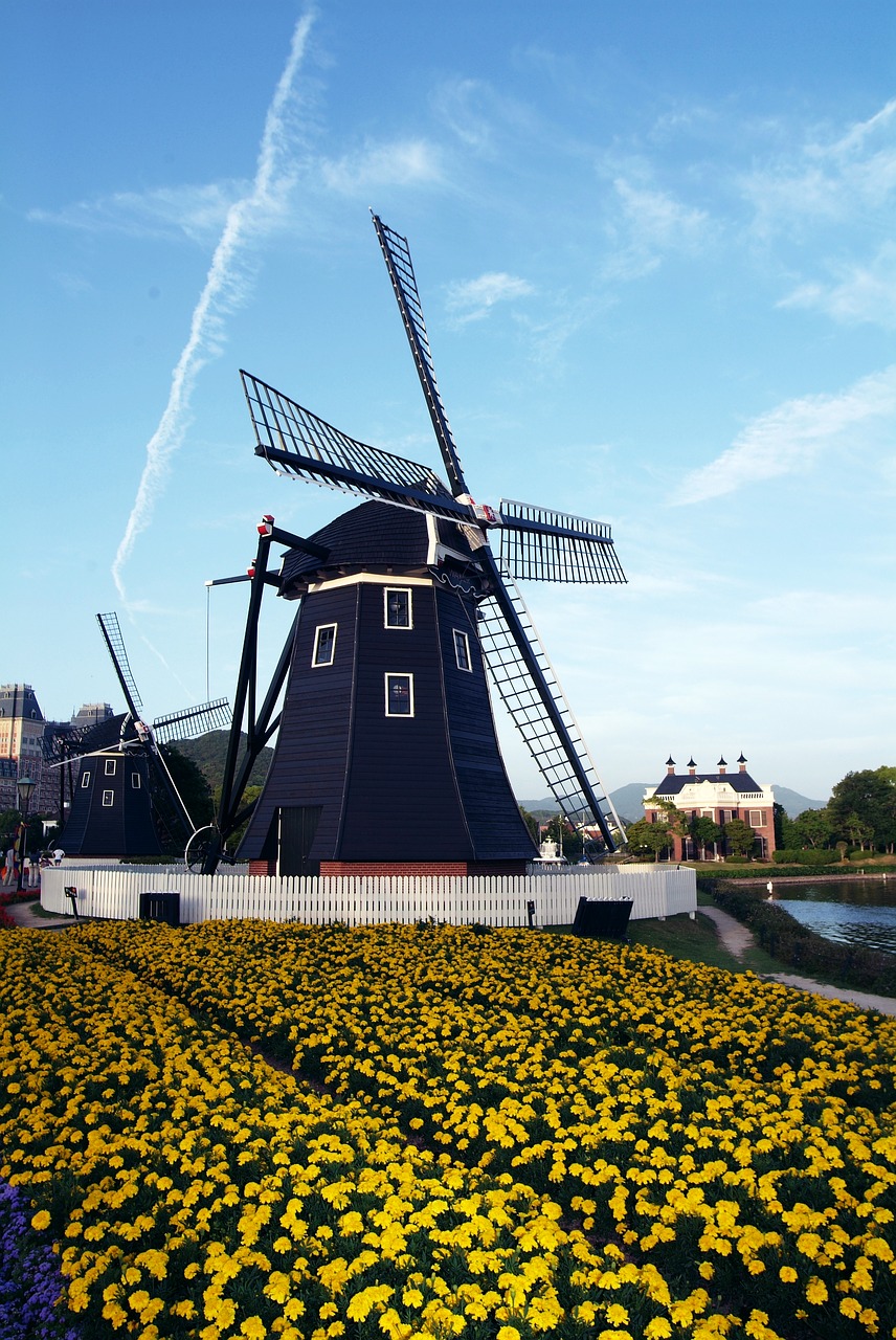 windmill huis ten bosch sasebo free photo