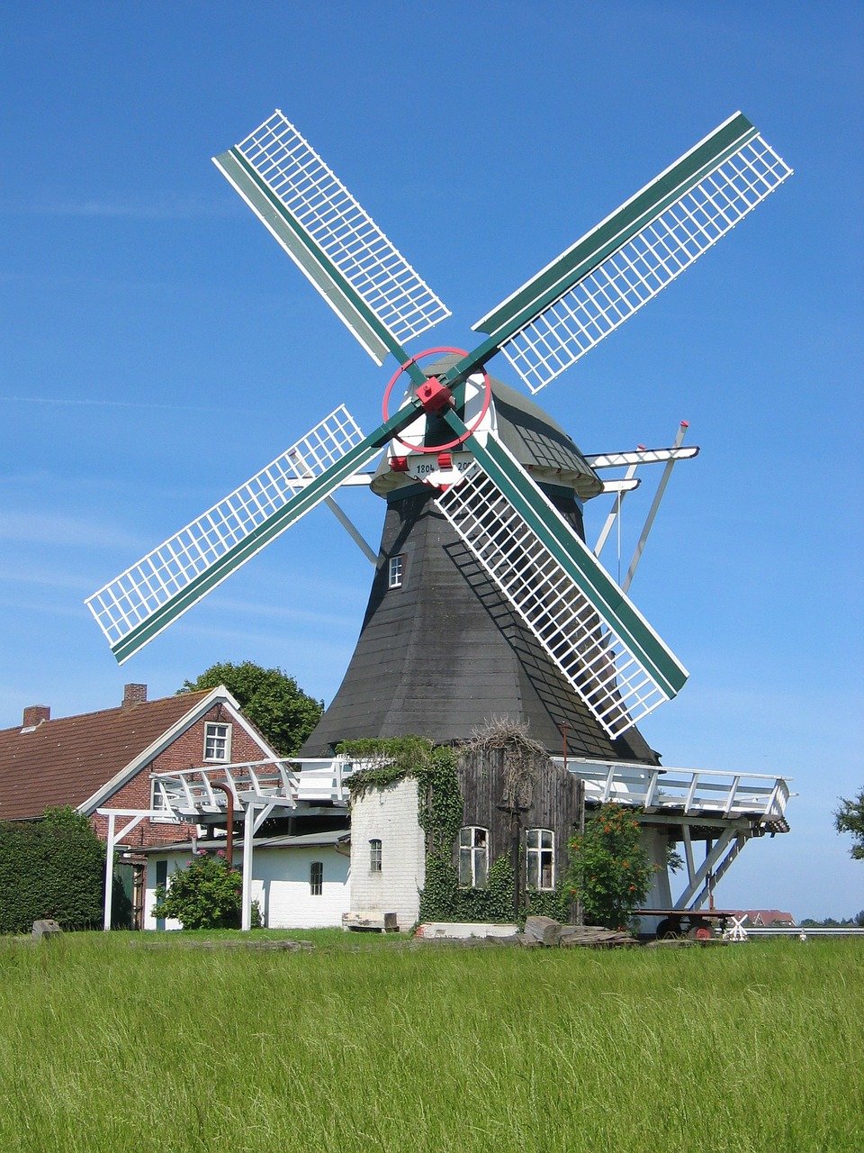 windmill north sea building free photo