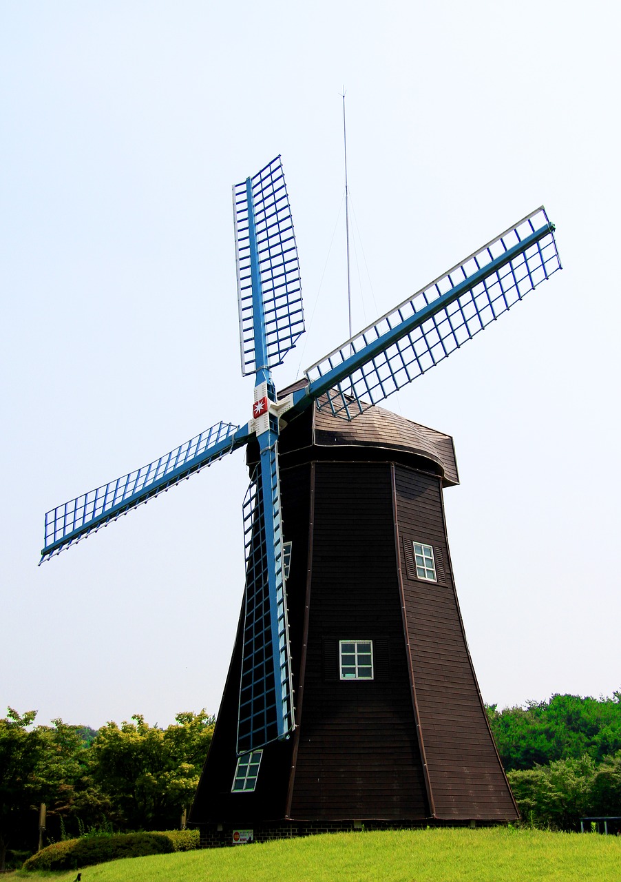 windmill holland energy free photo