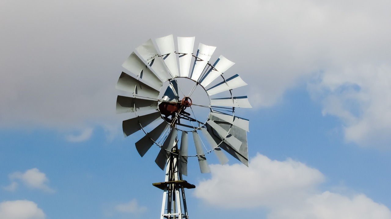 windmill farm wind free photo