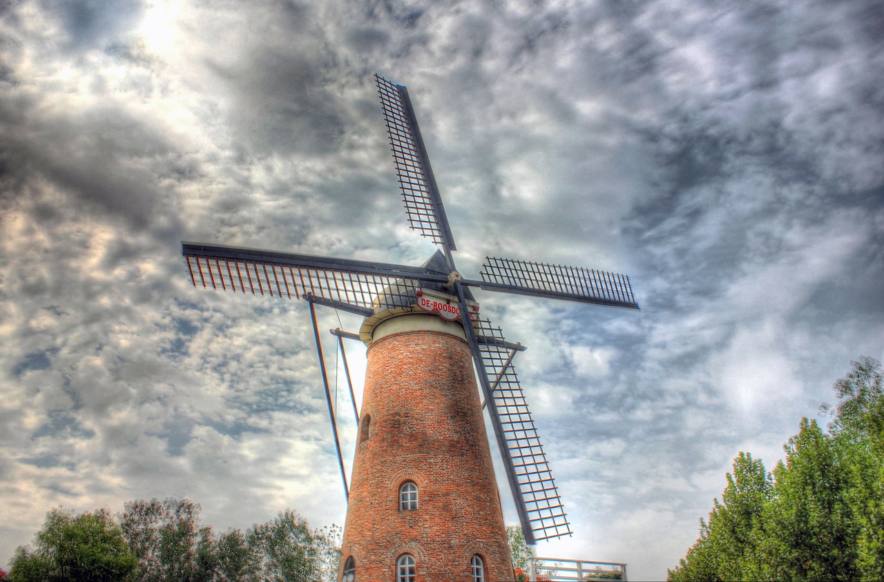 windmill machine energy free photo