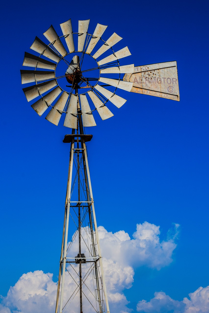 windmill farm wind free photo