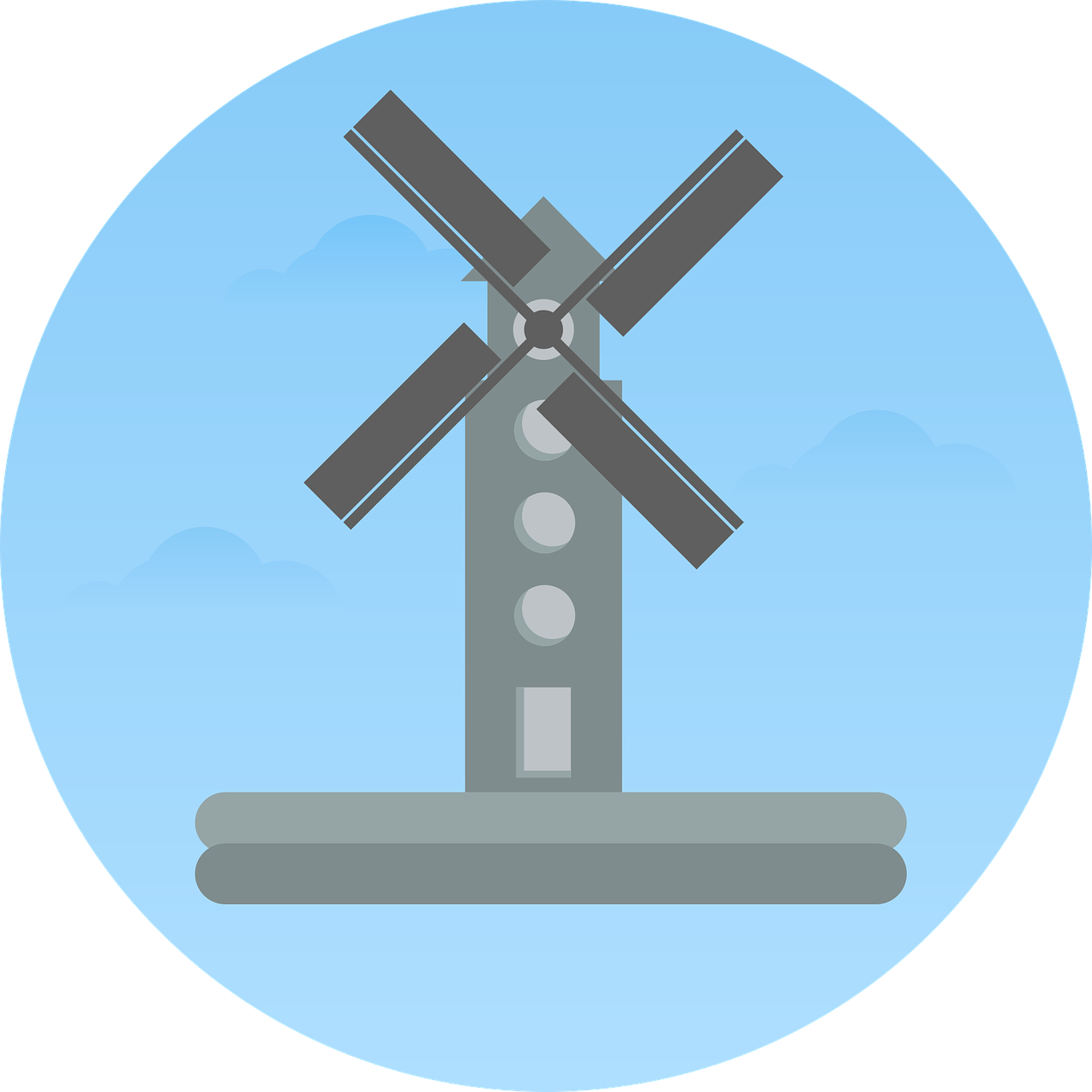 windmill vector nature tourism free photo