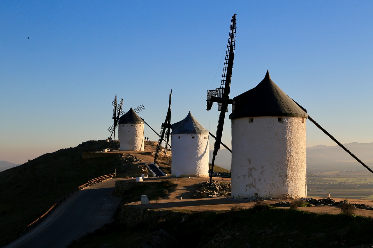 windmill don quixote spain free photo