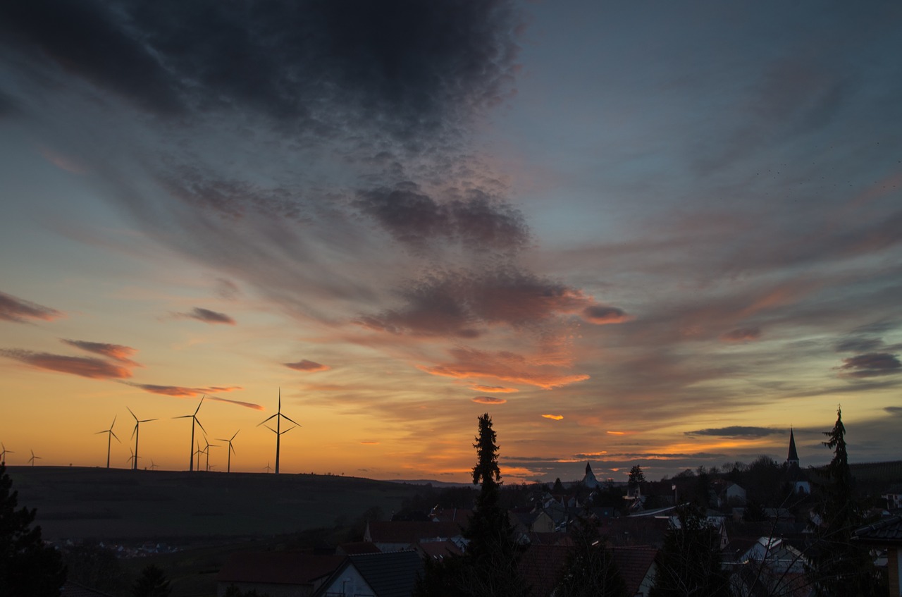 windmill structure dark free photo