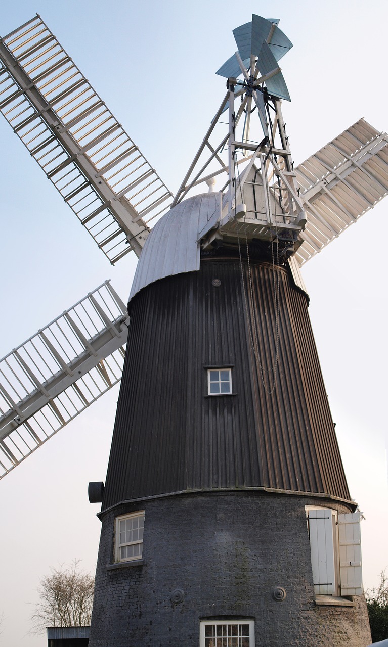 windmill norfolk flour mill free photo