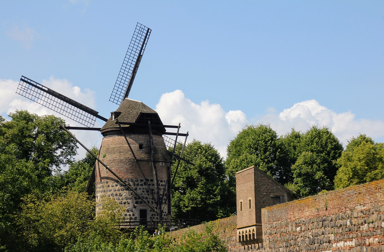 windmill mill sky free photo