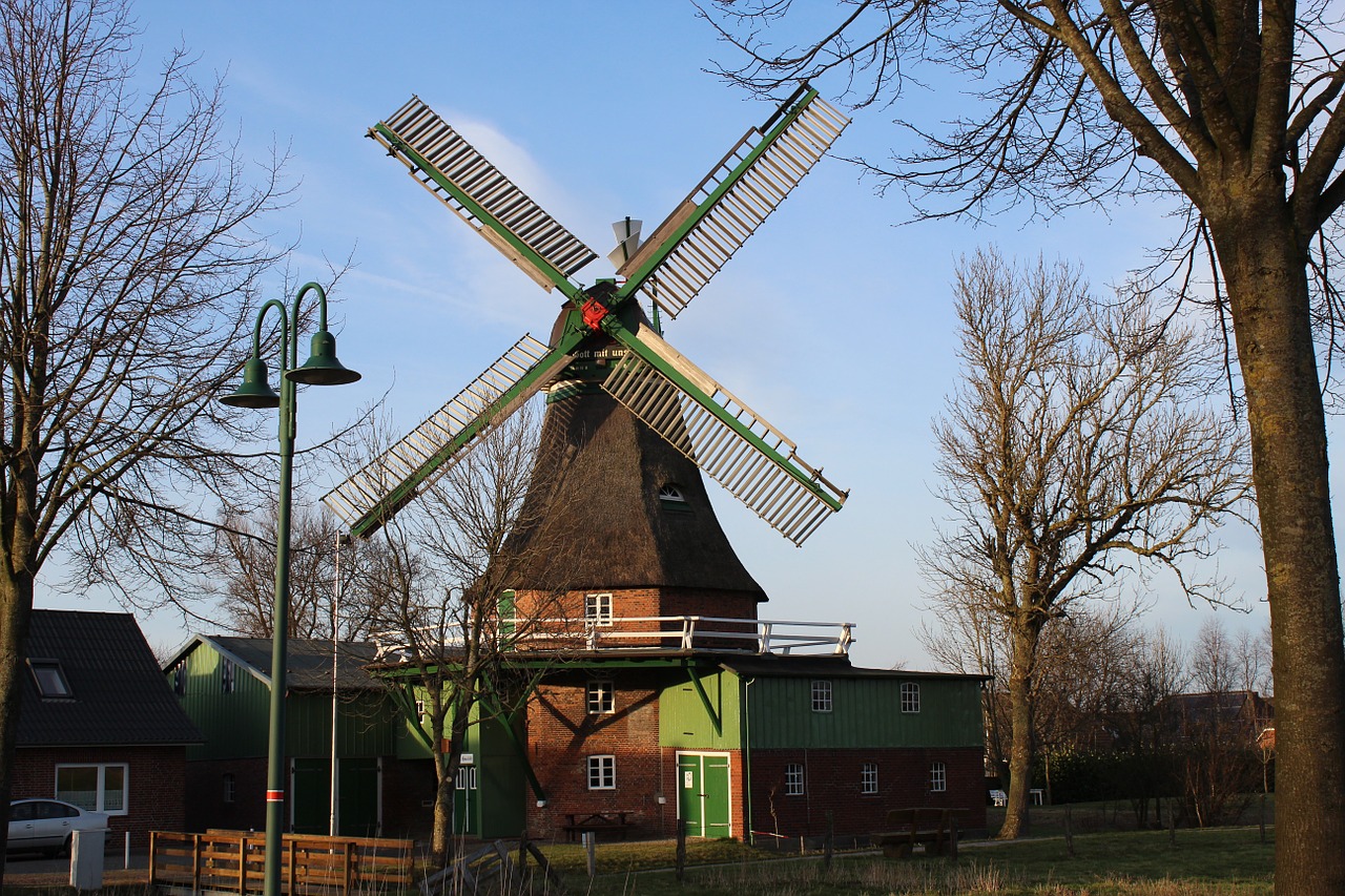 windmill mill god with us free photo