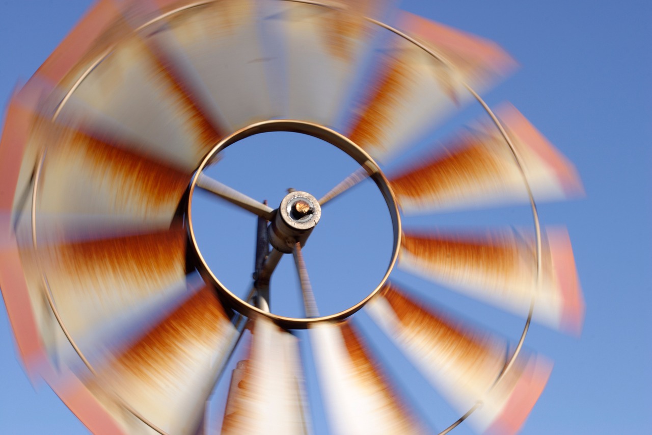 windmill summer breeze free photo