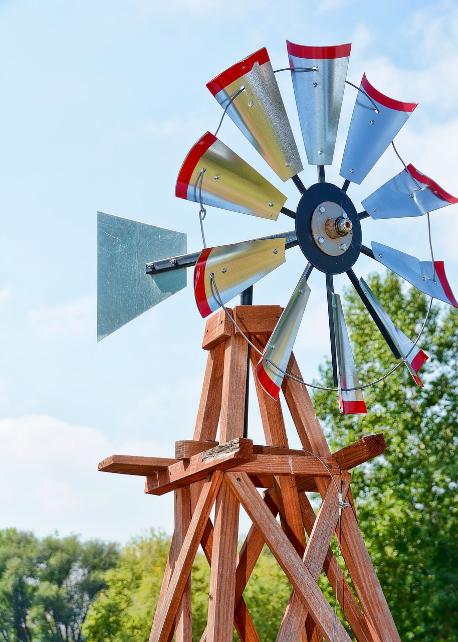 windmill outdoor summer free photo