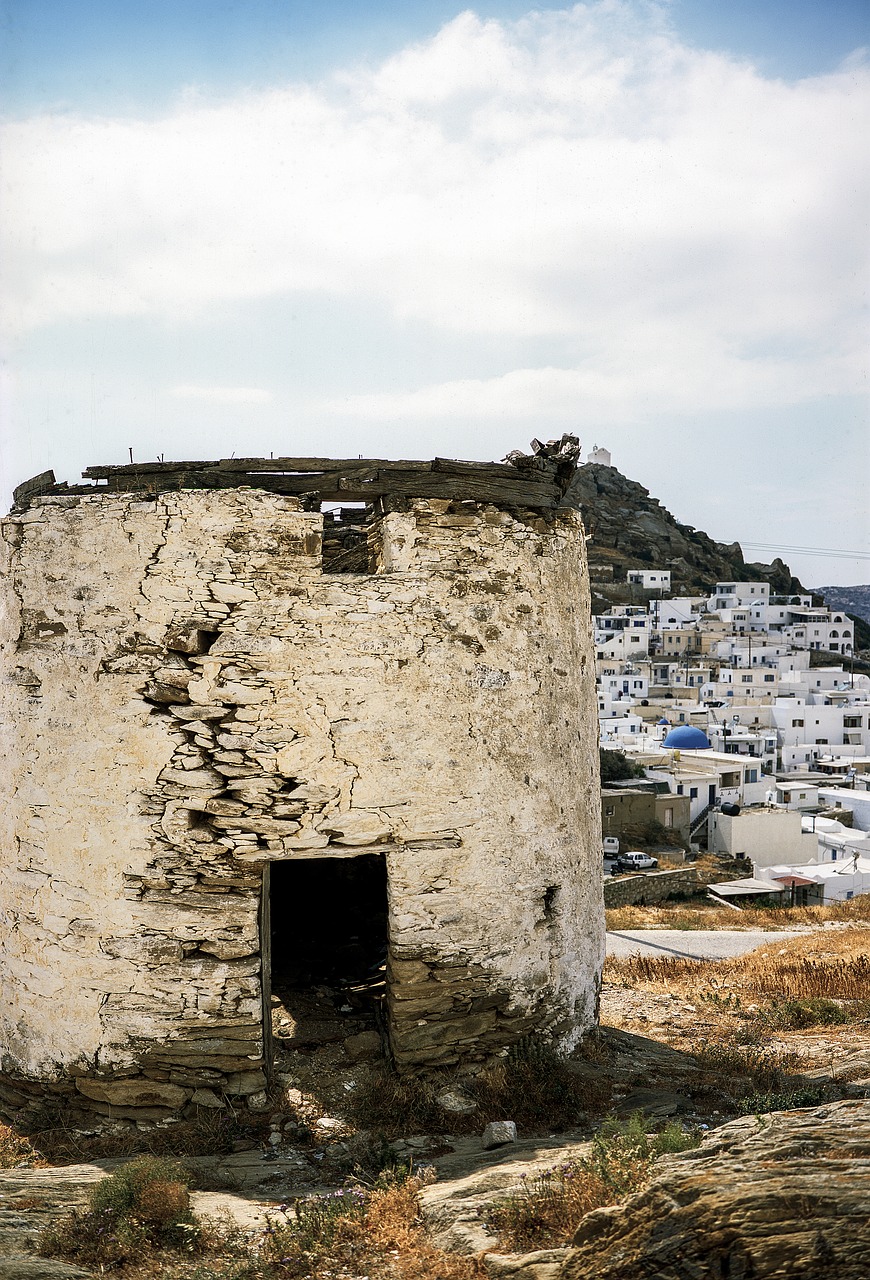 windmill  travel  greece free photo