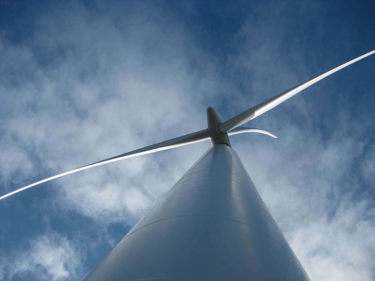 windmill  blue sky  energy free photo