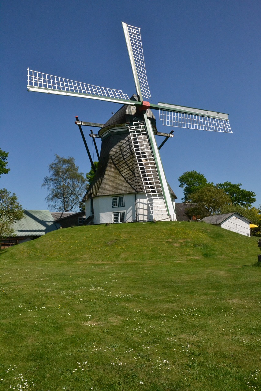 windmill  munkbrarup  hope free photo