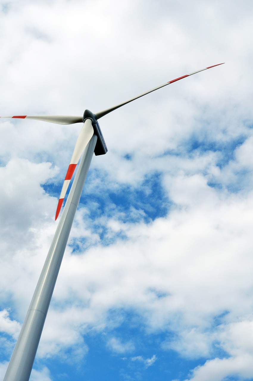 windmill  sky  blue free photo