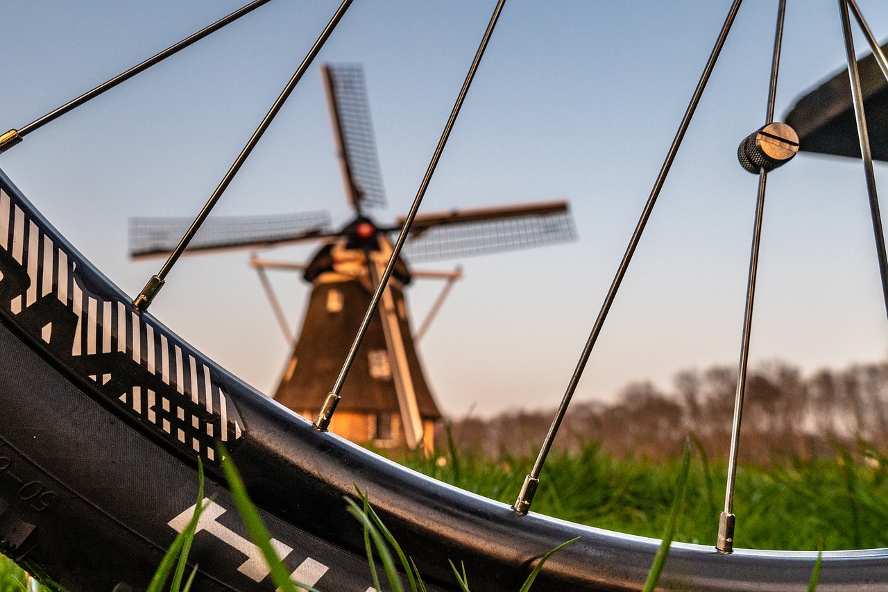 windmill  wheel  bicycle free photo