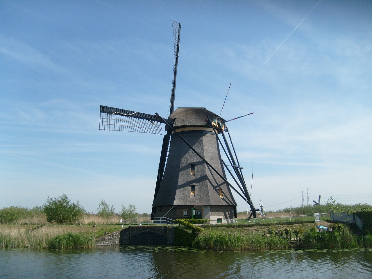 windmill holland kinderdijk free photo