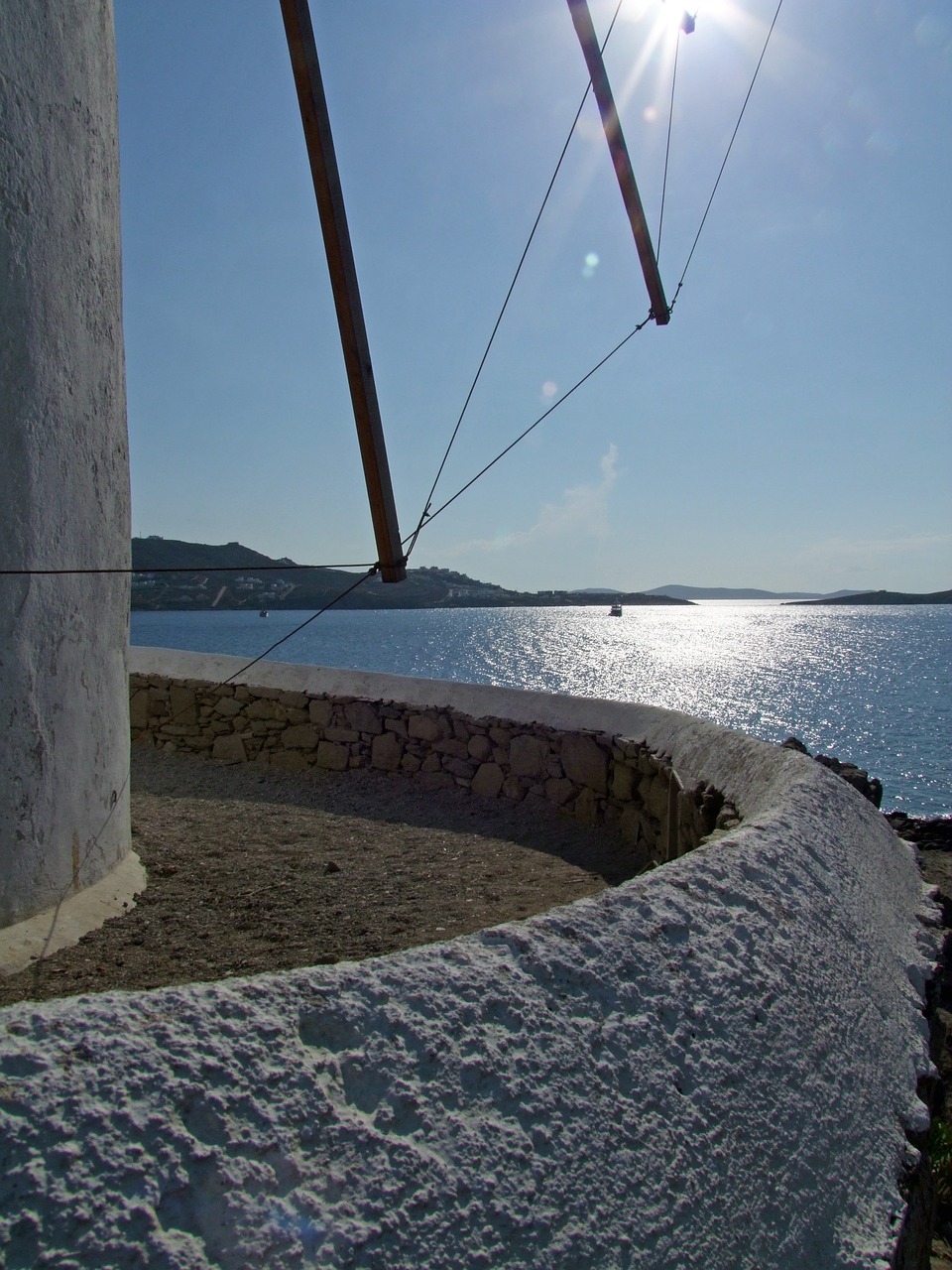 windmill sea mykonos free photo