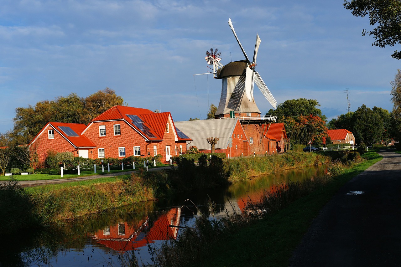 windmill wieke landscape free photo
