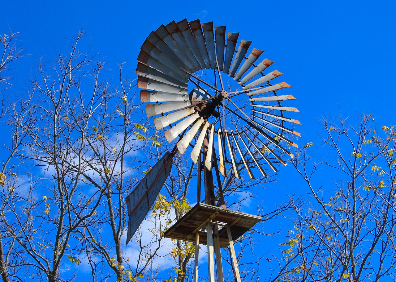 windmill wind farm free photo