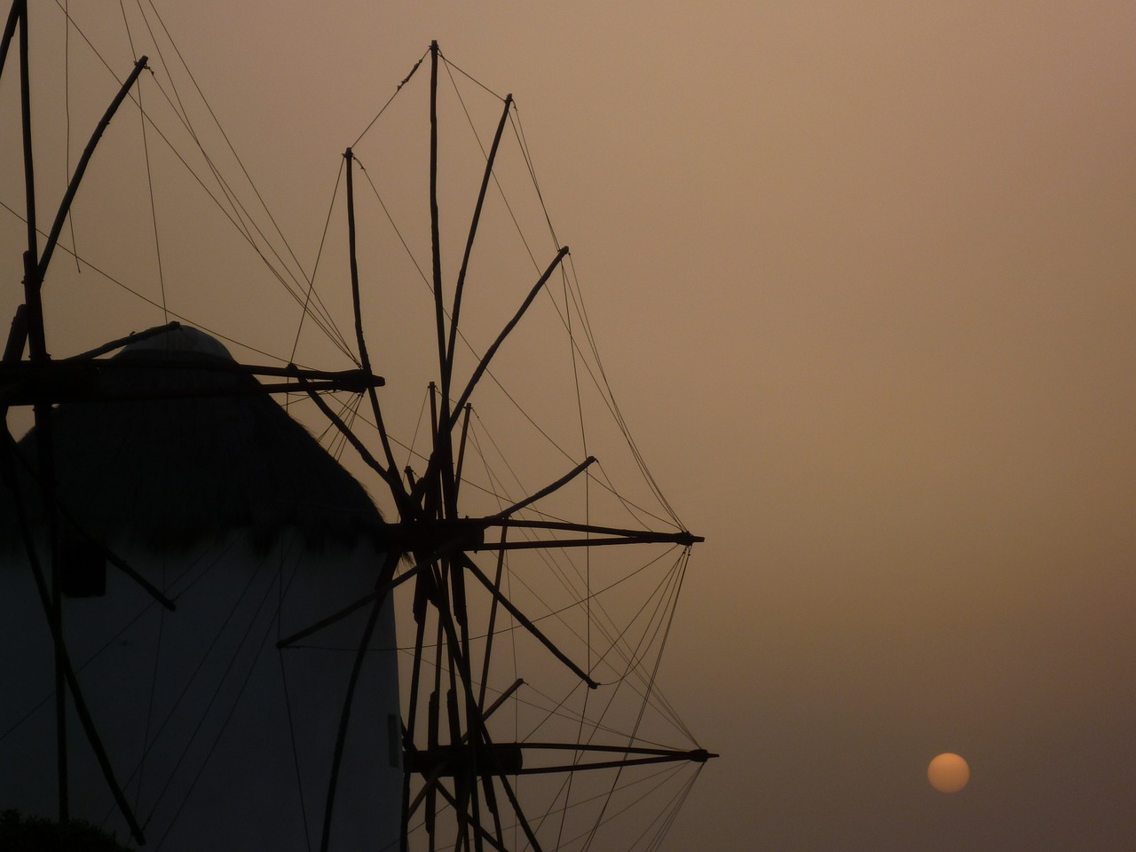 windmill mill greece free photo