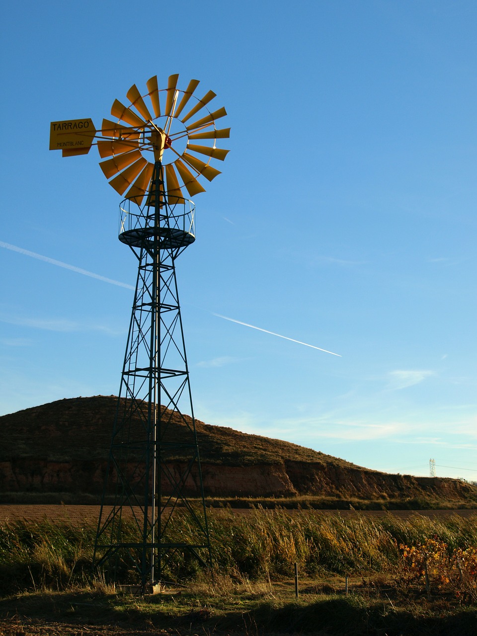 windmill field irrigation free photo