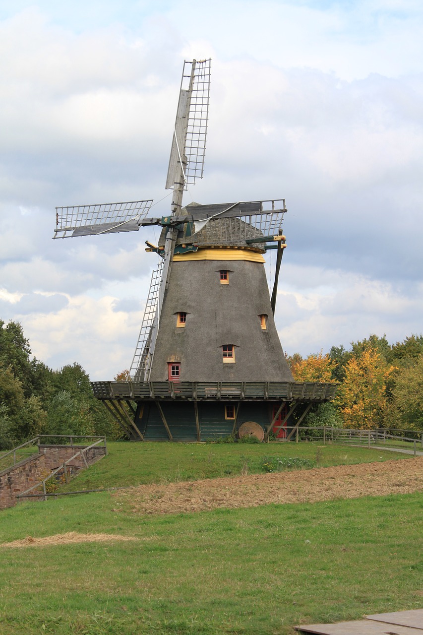 windmill old mill free photo