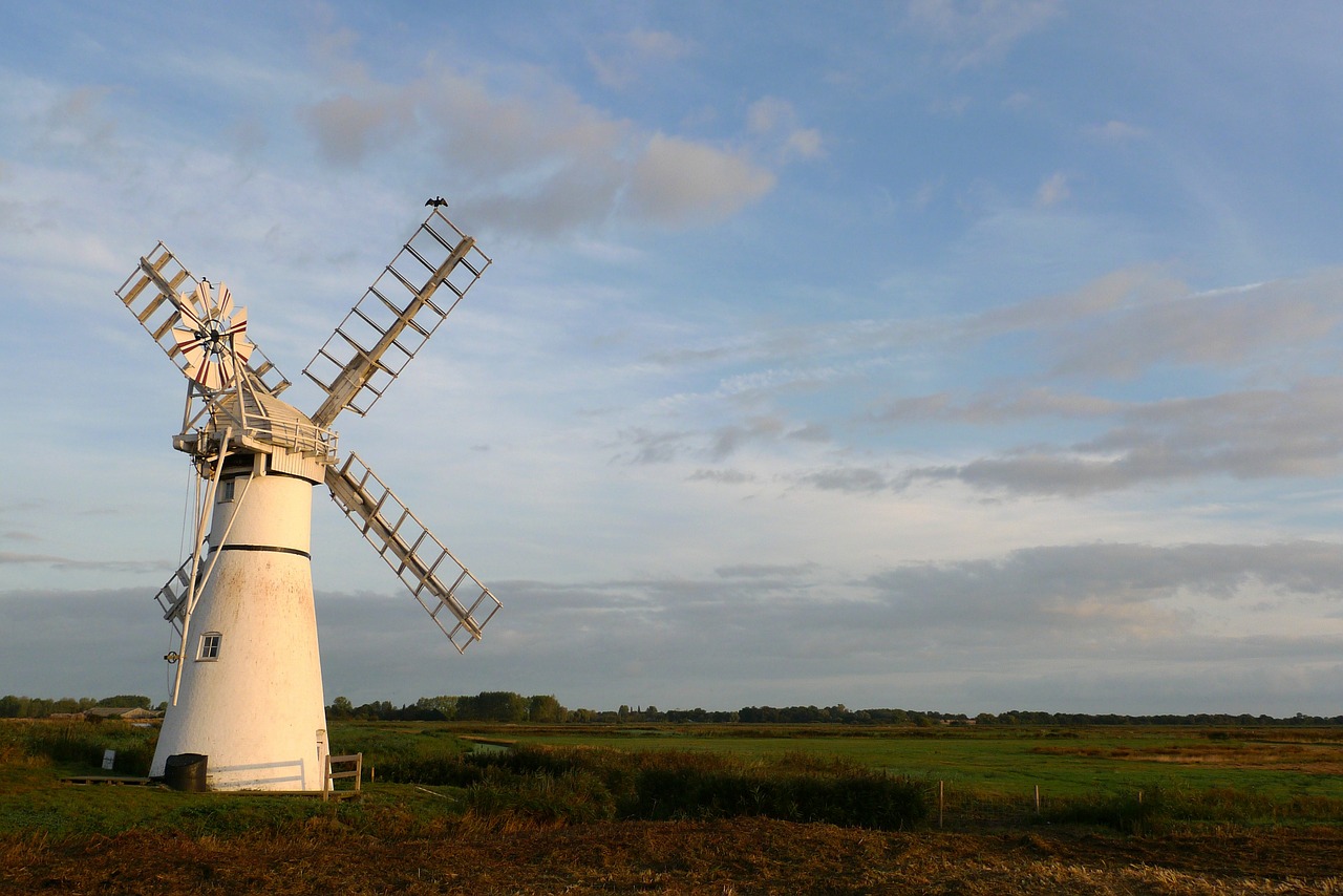 windmill mill fen free photo