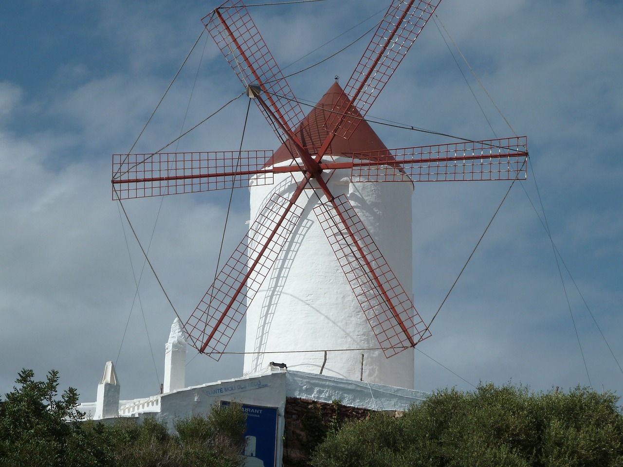 windmill menorca spain free photo