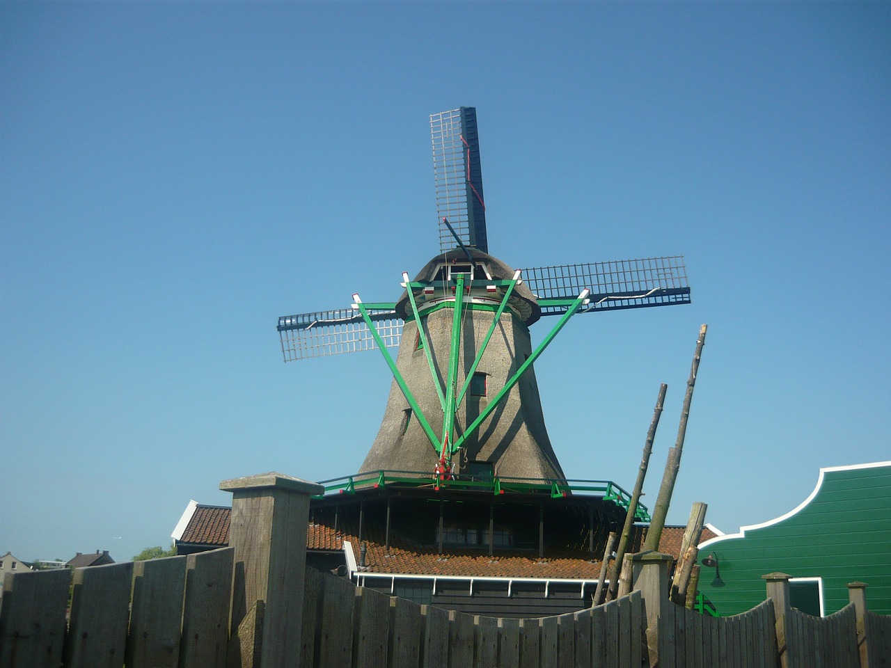 windmill holland dutch sky free photo