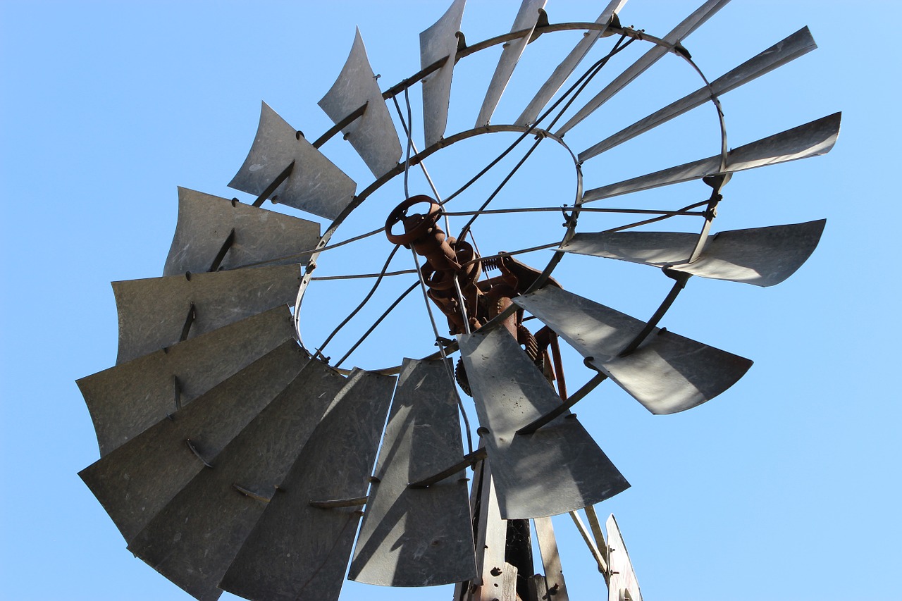 windmill sky wind free photo