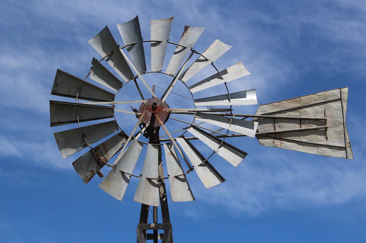 windmill old landscape free photo