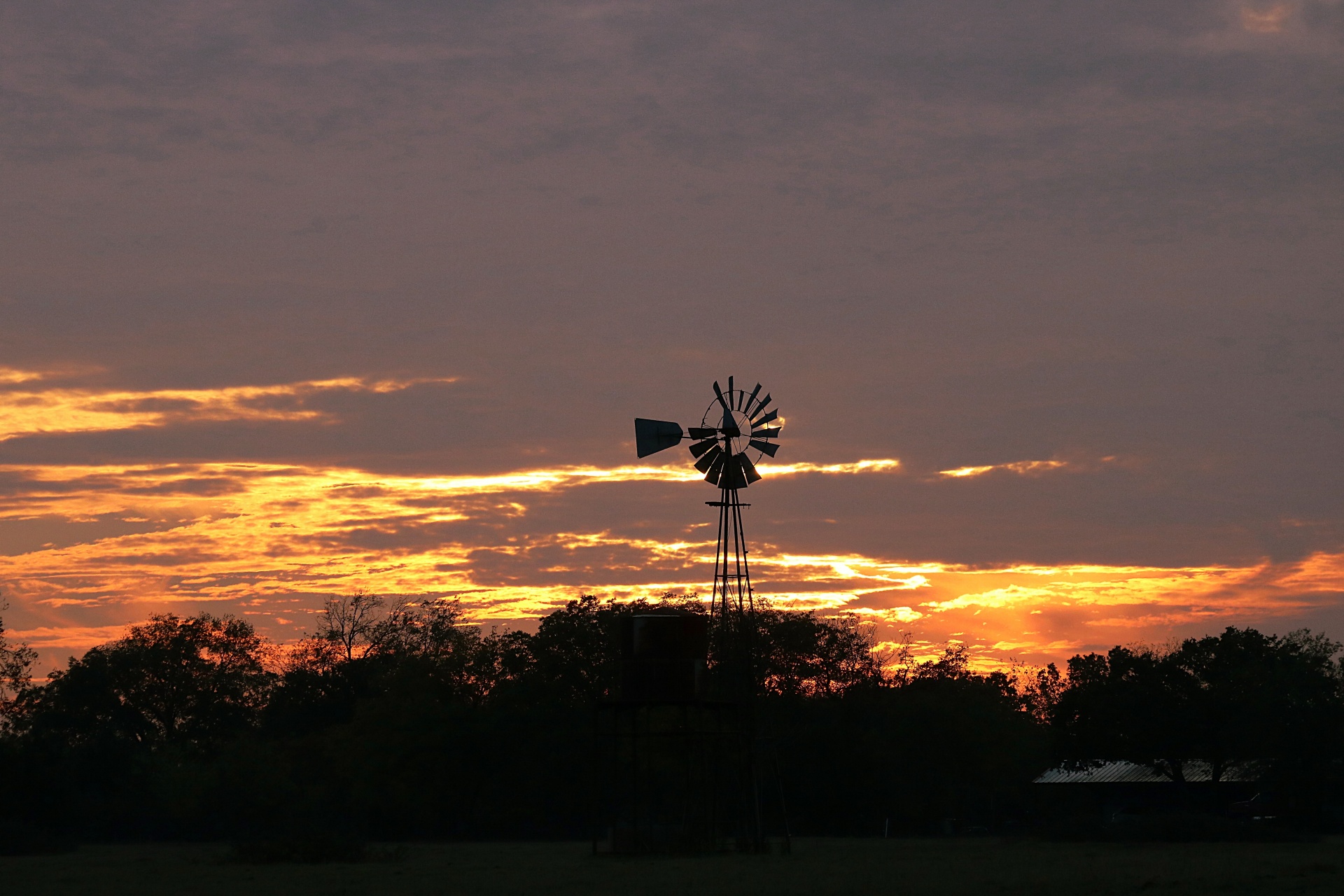 nature sunset windmill free photo