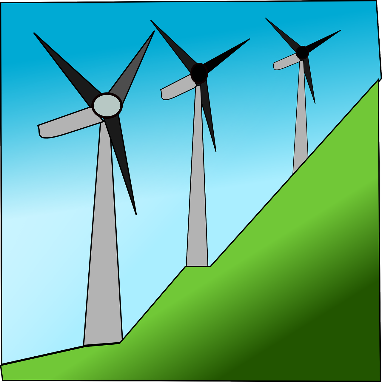 windmills wind energy renewable free photo