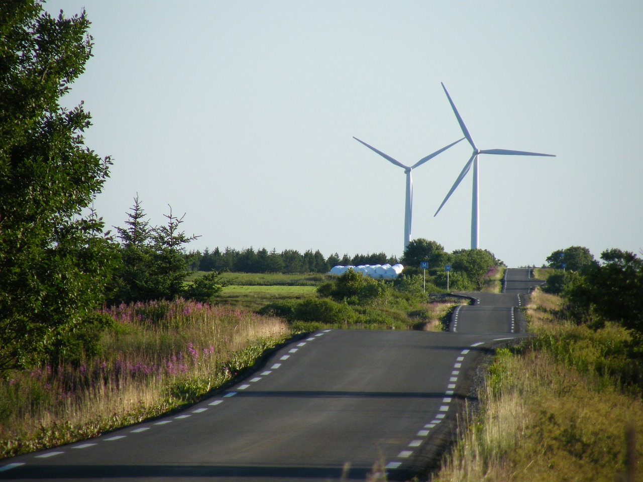 windmills smola rising wind turbine park free photo