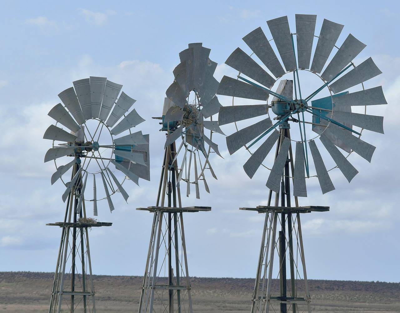 windmills  south africa  dryland free photo