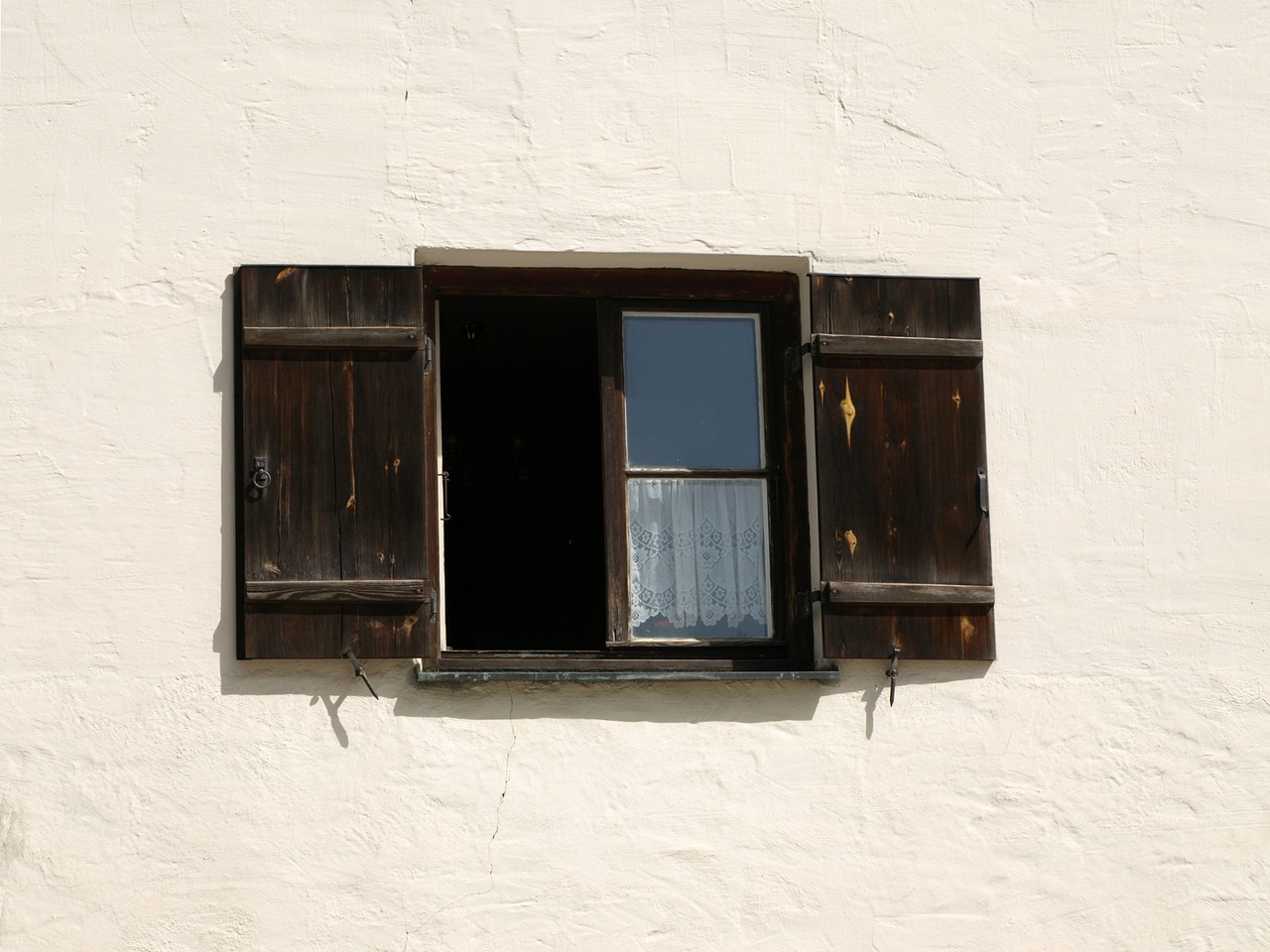 window open shutters free photo