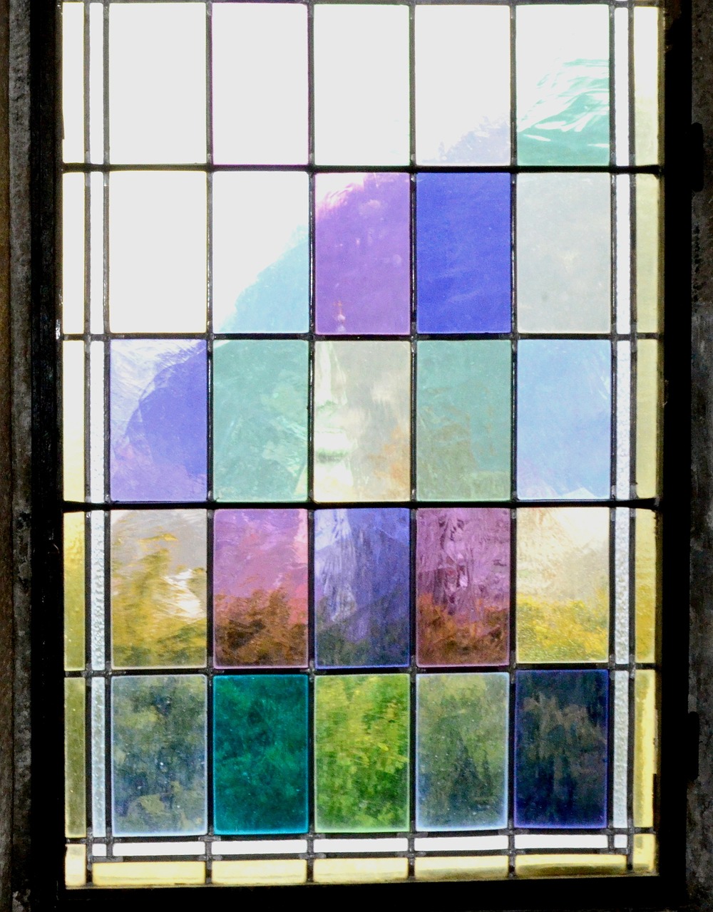 window colored glass church free photo