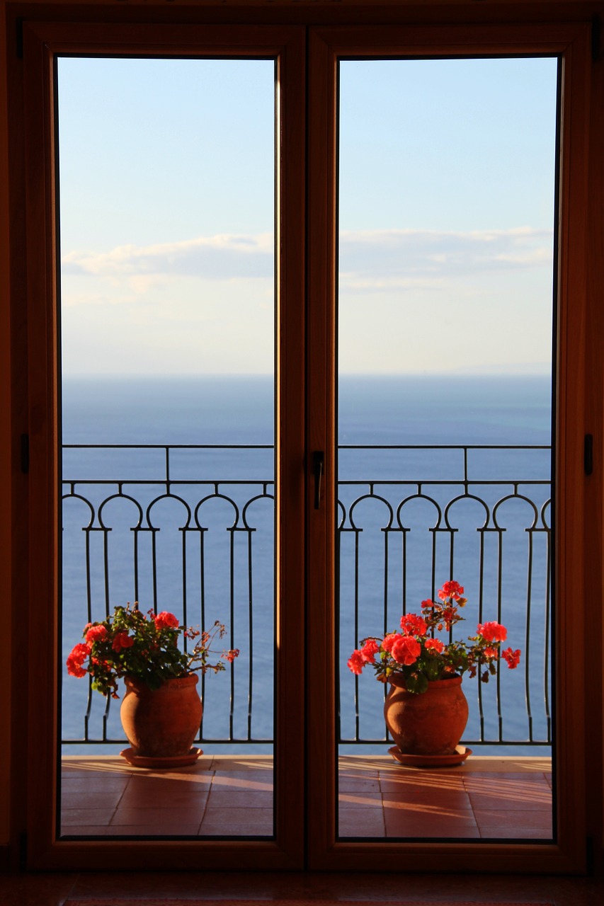 window sea travel free photo