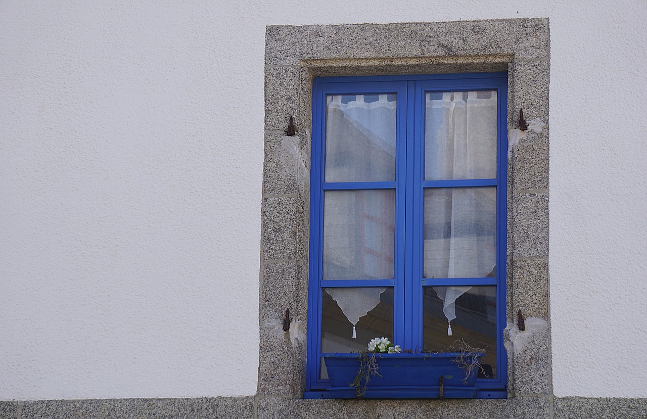 window blue street free photo