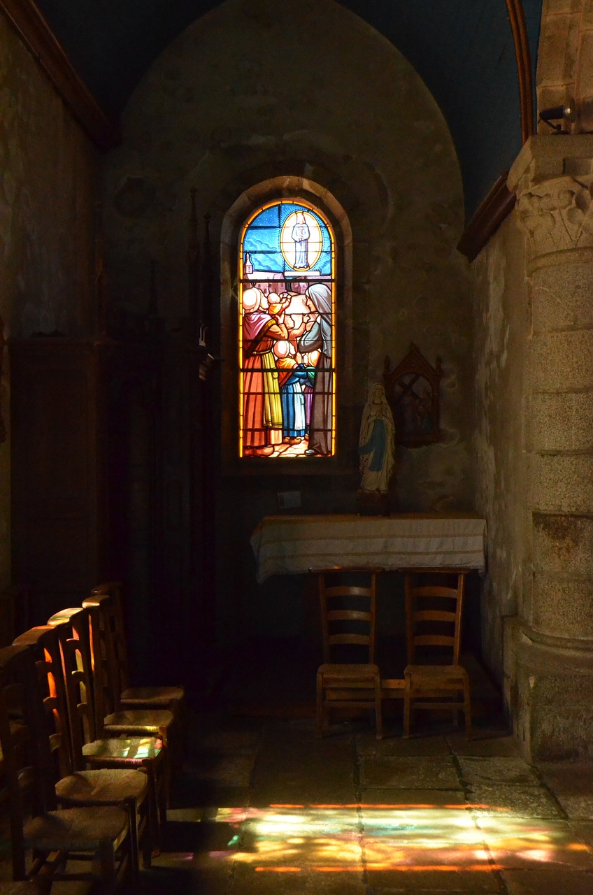 window stained glass sunlight free photo