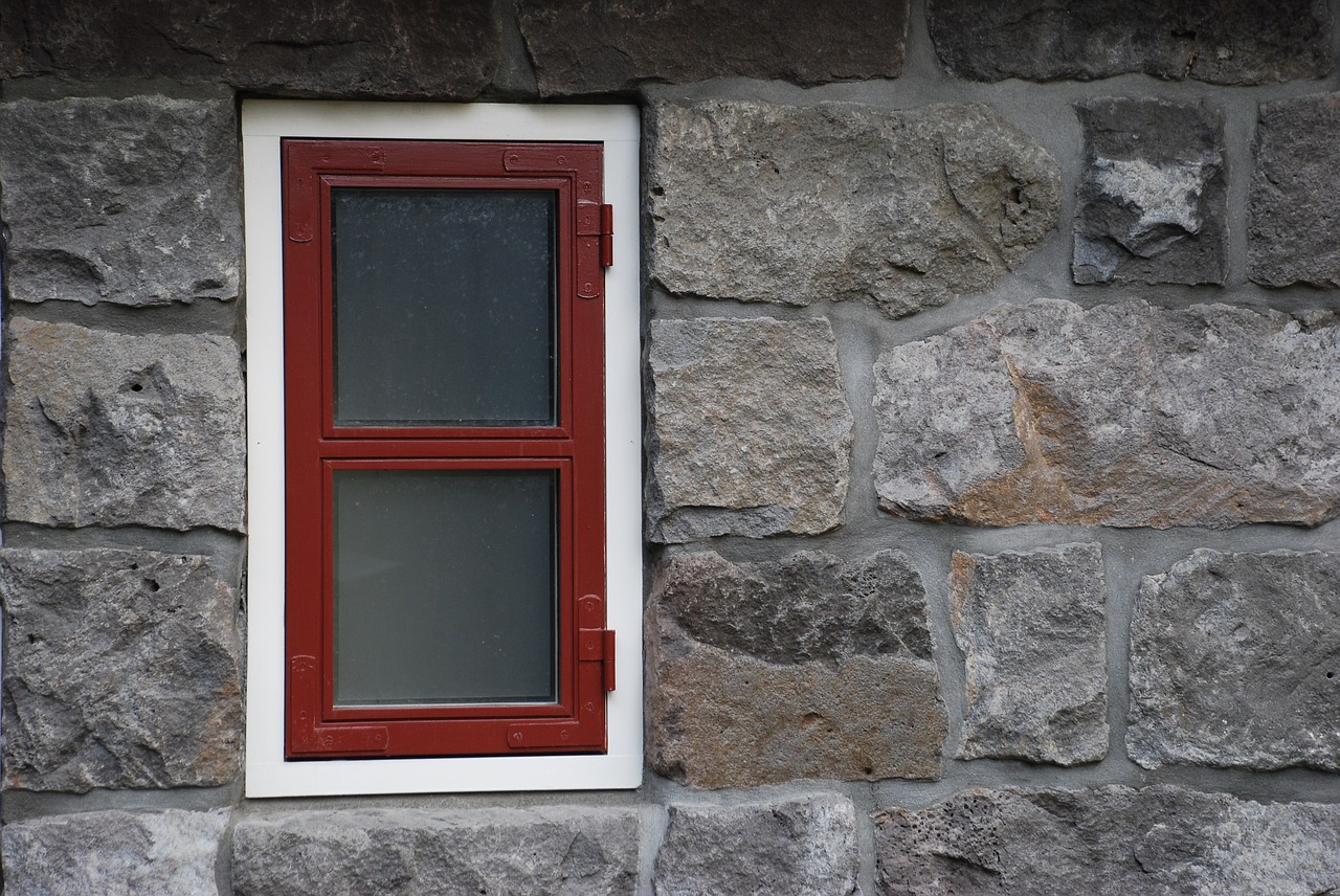 window rock wall wall free photo