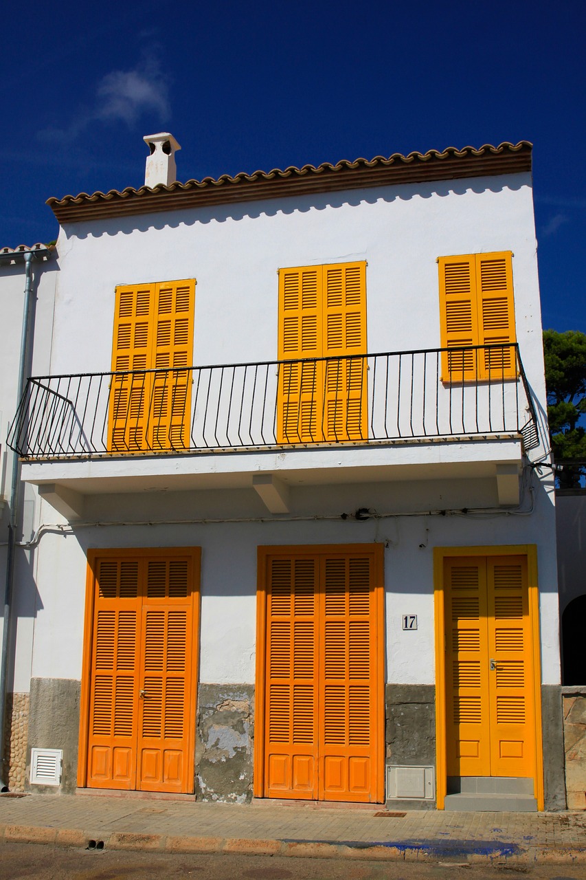 window shutters balcony free photo