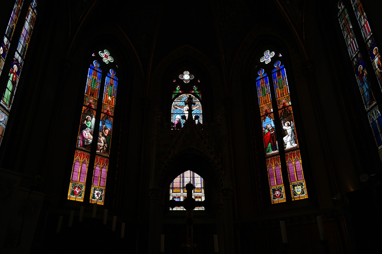 window chapel interior free photo