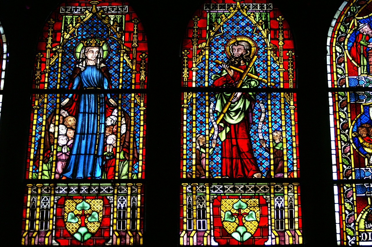 window church stained glass free photo