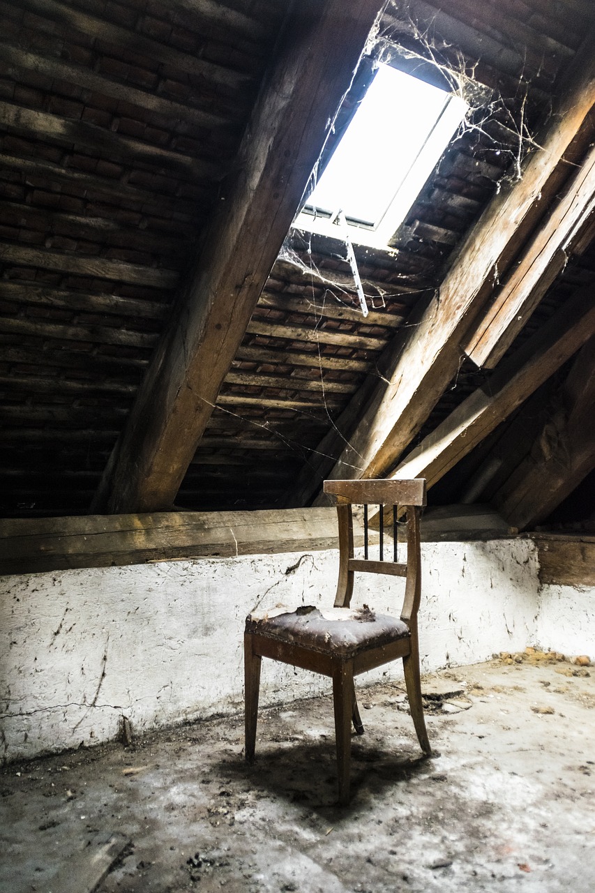 window chair attic free photo