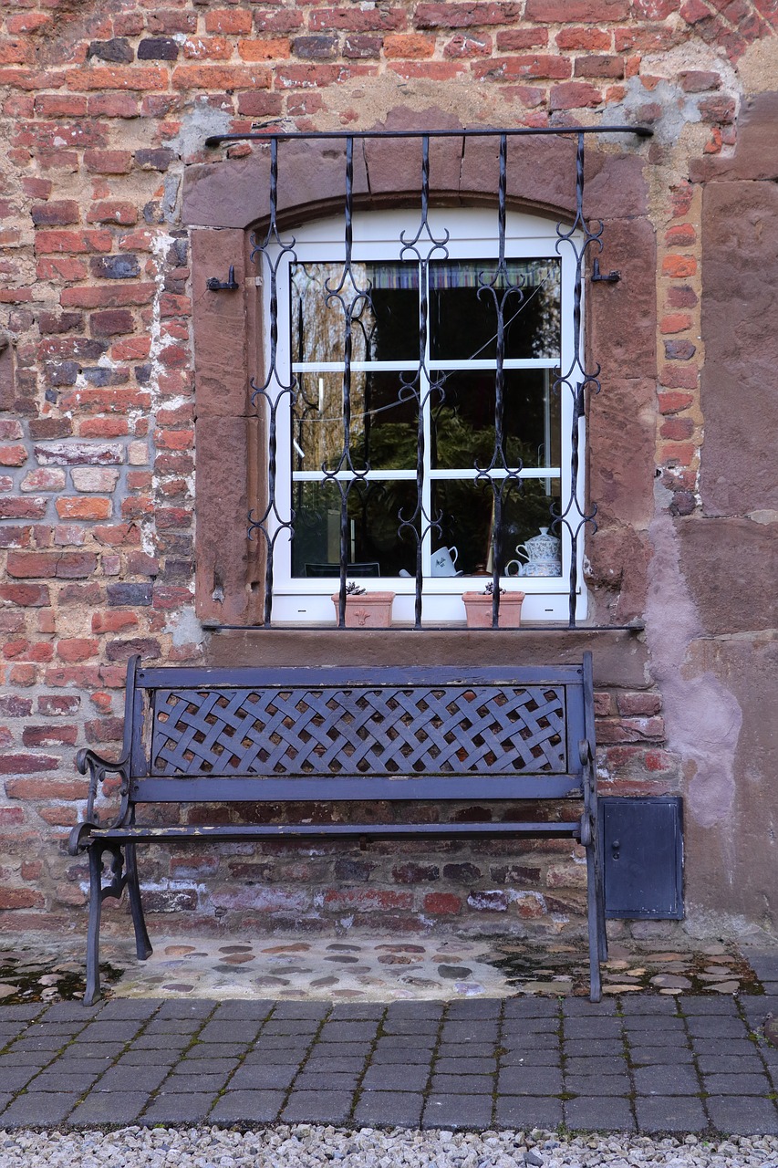 window bank building free photo